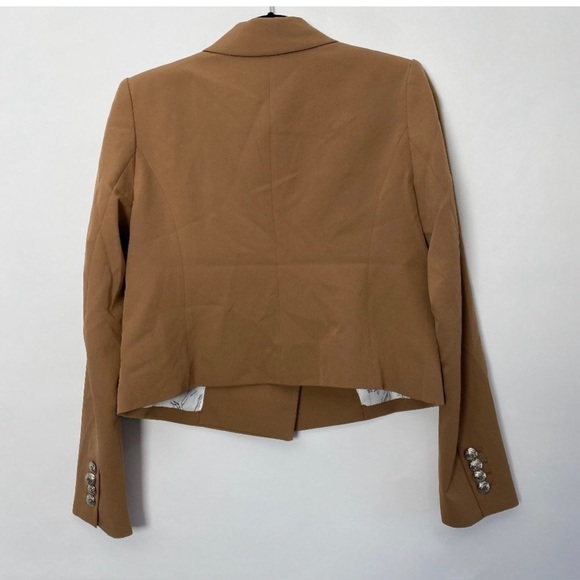 nwt  WHITE HOUSE BLACK MARKET studio cropped novelty blazer - Picture 4 of 6